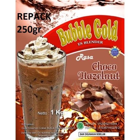 Promo Bubuk Minuman Bubble Gold Rasa Choco Hazelnut 1kg Diskon 6 Di