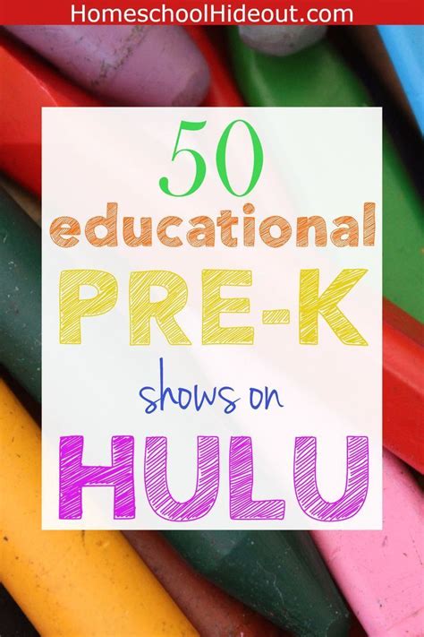 50 Educational Preschool Shows On Hulu Homeschool Hideout Education