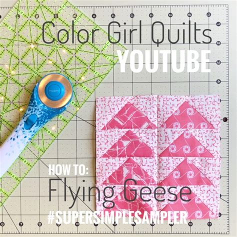 6″ Simple Sampler Series Video Tutorials Color Girl Quilts By Sharon