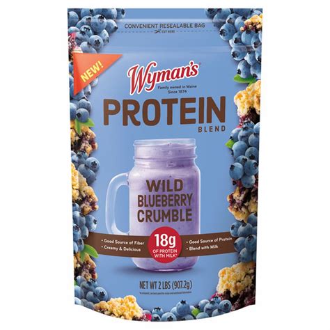 Wyman S Wild Blueberry Crumble Protein Blend 2 Lb Delivery Or Pickup Near Me Instacart