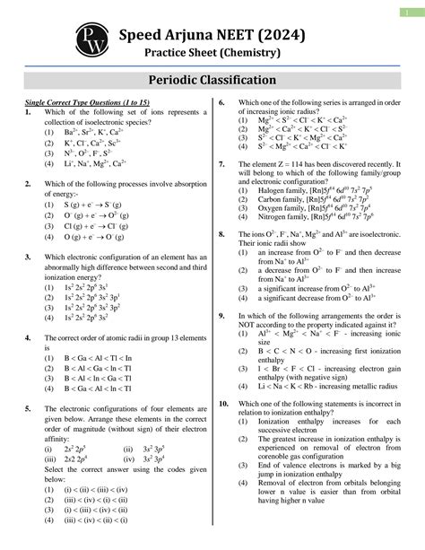 Solution Ac Ec Periodic Classification Practice