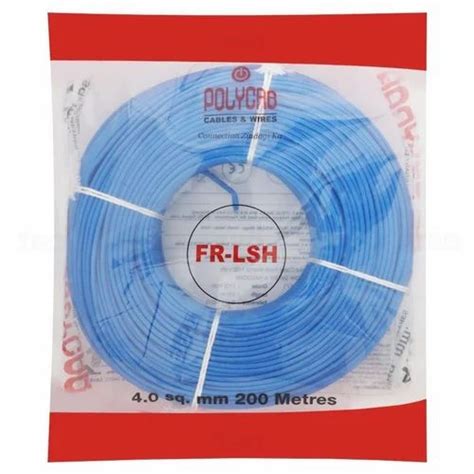 Polycab 4 Sq Mm Blue House Wire At Rs 3830 Roll Polycab House Wire In