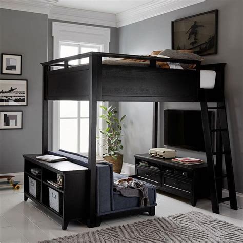 Loft Bed With Sofa Tv Rack Shelf Furniture Home Living Frames Mattresses On Carou