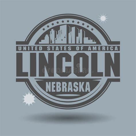 Stamp Or Label With Text Lincoln Nebraska Inside Stock Vector