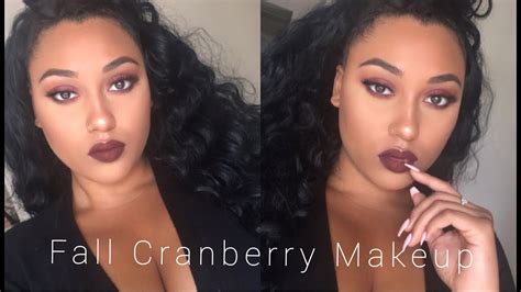 Easy Affordable Fall Cranberry Makeup Youtube