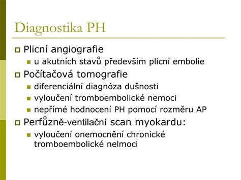 PPT Plicní hypertenze a plicní embolie PowerPoint Presentation free