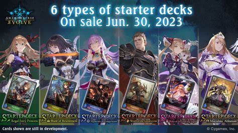 Starter Decks 16 Products Shadowverse Evolve