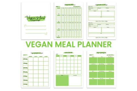 Vegan Meal Planner Graphic By Kdp Vibe · Creative Fabrica