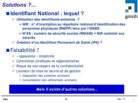 1 Titre Le Vue 1 Lidentification du patient Journée professionnelle de