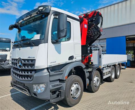 Mercedes Benz Arocs Pritsche Hmf Jib Seilwinde Flatbed