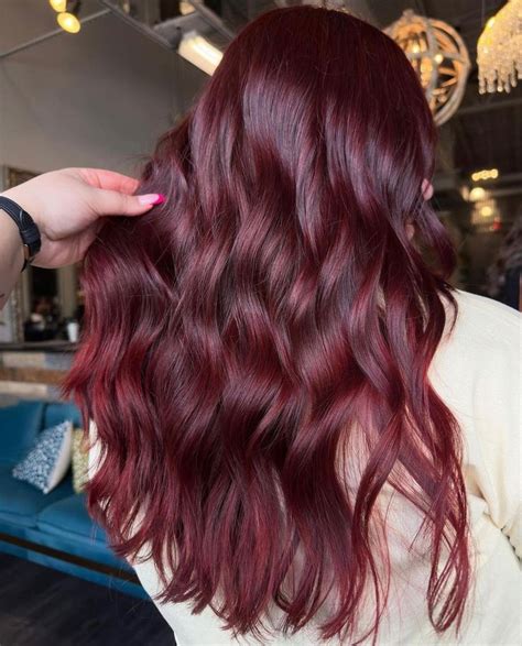 This Stunning Merlot Red Was Done By Our Artist Alex She Used Wella