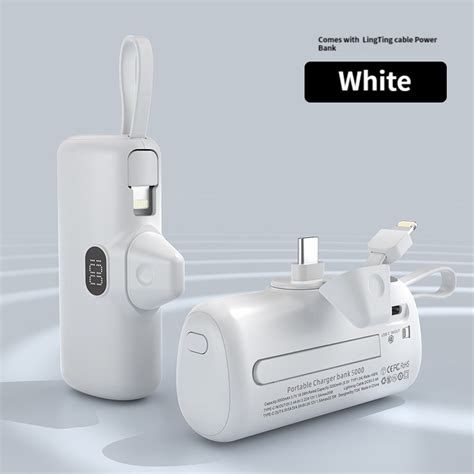 Sg Stock Mini Power Bank Mah Fast Charging With Cable Capsule