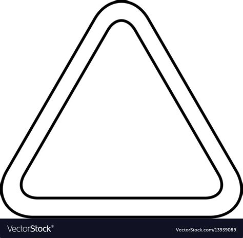 Caution sign blank Royalty Free Vector Image - VectorStock