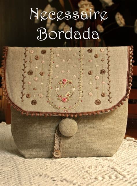 Necessaire Bordada Lilian Schnepper Padr Es De Mala Projetos De