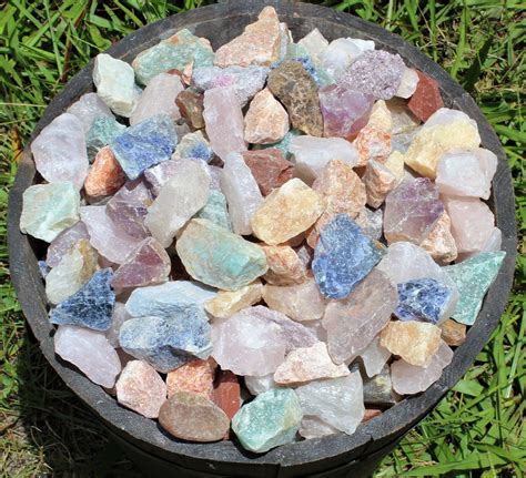 Rough Natural Gemstones, Premium Grade Brazil Mix: Choose Ounces or lb ...