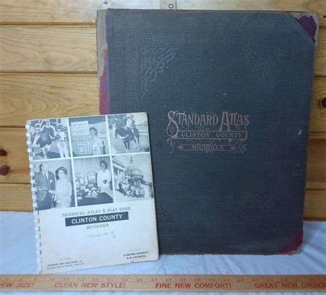 Clinton County Atlas Plat Book Sherwood Auctions