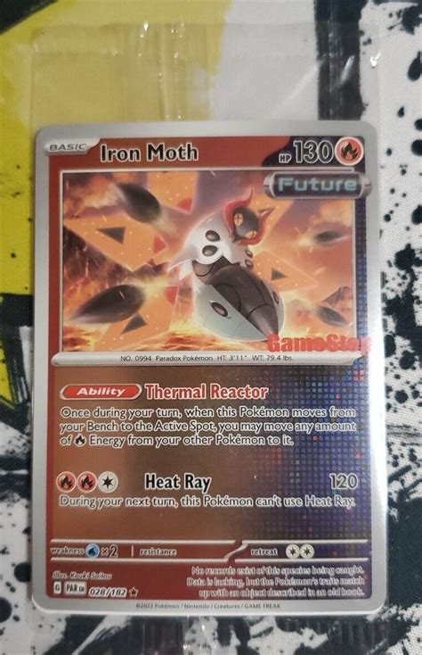 Iron Moth Pokemon Paradox Rift Gamestop Exclusive Ebay