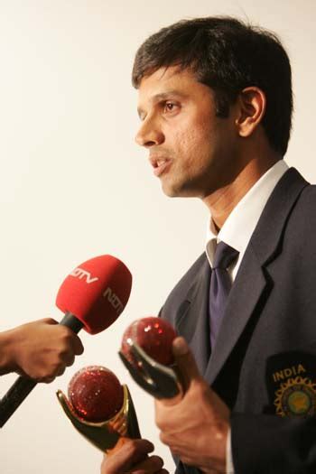 Double Award Winner Rahul Dravid Speaks To The Media After Collecting