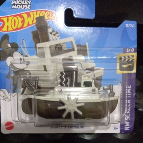Hot Wheels Disney Steamboat Cartela Curta Shopee Brasil