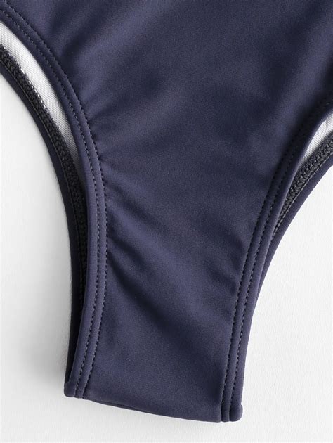 ZAFUL Bikini Flower Braided Lace Up Sexy Bikini Set Spaghetti Straps Wire Free Swim Suit Women