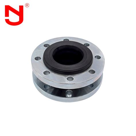 DN100 Single Sphere Rubber Expansion Joint SS304 Metal Flanged