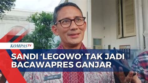 Ikhlas Tak Dipilih Jadi Bacawapres Ganjar Begini Kata Sandiaga Uno