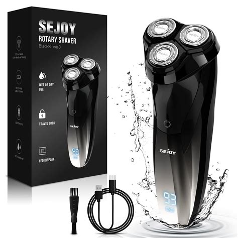 Sejoy Mens Electric Shaver Electric Razor For Man Face Rechargeable