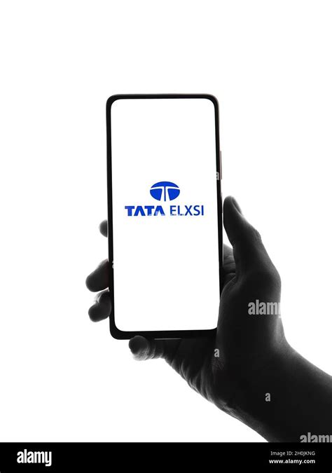 West Bangal, India - October 09, 2021 : Tata Elxsi logo on phone screen ...