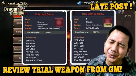 Latepost Review Trial Weapon From Gm Dragon Nest Mobile Celestial