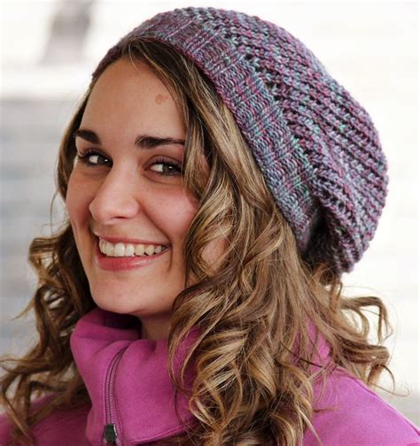 Knit Slouchy Beanie Pattern Knitting Patterns