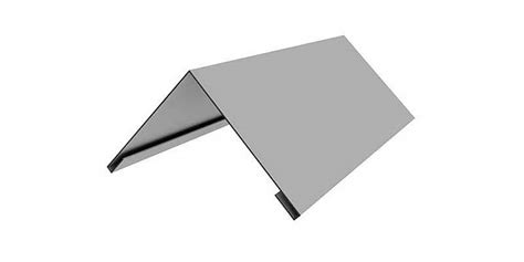 Купить конек крыши прямой оцинкованный размером 200x15 см и толщиной 0 ...