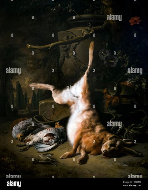 Still Life With A Hare And Other Game By Jan Weenix Oil On