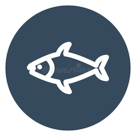 Fish Outline Bold Vector Icon Which Can Be Easily Modified Or Edited