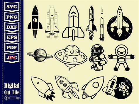 Space Rocket Launch Svg Galaxy Space Svg Bundles Rocketship Etsy