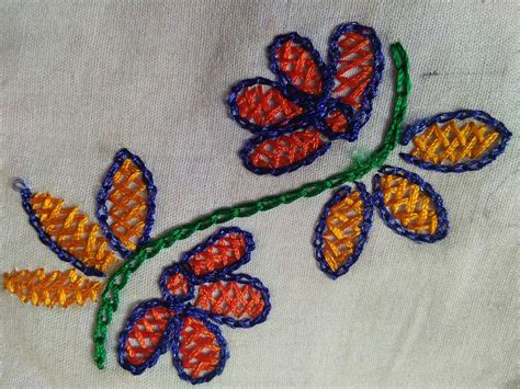 Herringbone Stitch Embroidery