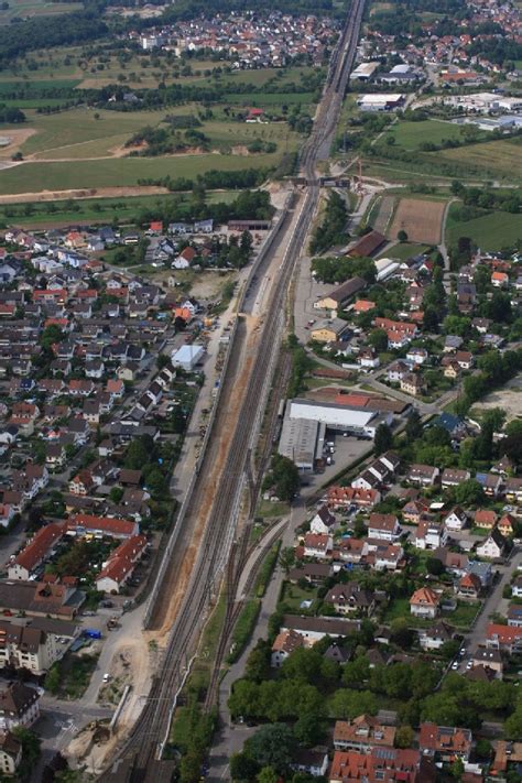 Weil Am Rhein Von Oben Bau Und Instandhaltungsarbeiten Am Gleis