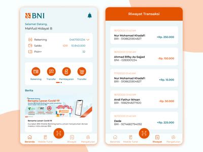 Redesign BNI Mobile Banking By Moza Uiux On Dribbble