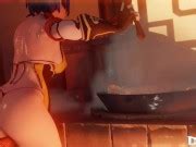 Xiangling Gets Her Ass Penetrated On The Kitchen S Floor First Time Anal Genshin Impact Porn