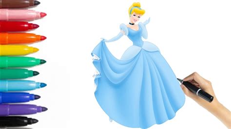 Cinderella Full Body Drawing Easy Disney Drawings Cinderella The Best