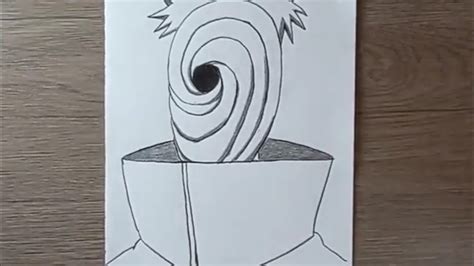 How To Draw Tobi Uchiha Step By Step Naruto Anime Drawing Youtube