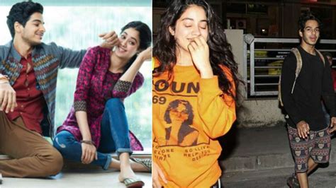 In Pictures Janhvi Kapoor Steps Out With Dhadak Co Star Ishaan