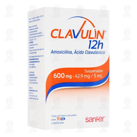 Clavulin 12h 600mg 42 9 5ml 70ml Suspensión