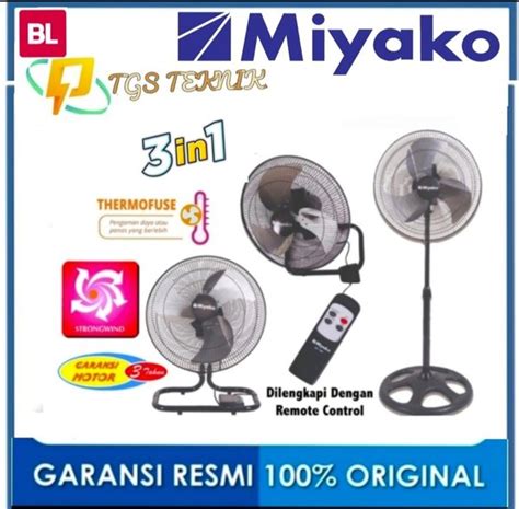 Jual Miyako In Kst Rc Standfan Deskfan Wallfan Remote Kipas Angin