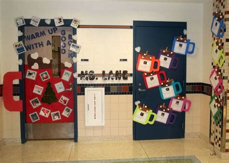 Winter Classroom Door Hot Cocoa Winter Door Decorations Iron Door Design Door Decorations