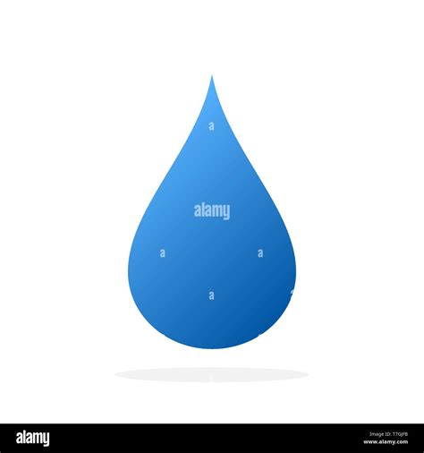 Icono de gota de agua azul Ilustración vectorial Gota de agua