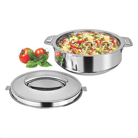 Buy Hot Pot Food Storage Box Roti Chapati Casseroles With Handle Keeps Food Warm Fresh Leak