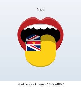 Niue Language Abstract Human Tongue See Stock Illustration