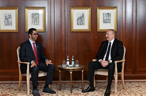 President Ilham Aliyev Holds Meeting With Uae Minister Of Industry And