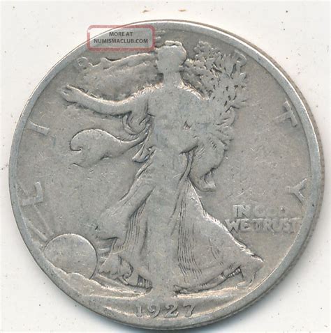 1927 S Walking Liberty Silver Half Dollar Circulated