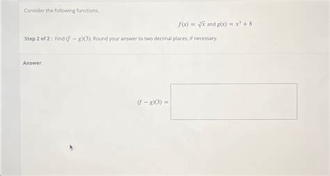 Solved Consider The Following Functions F X X3 ﻿and